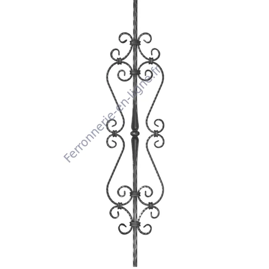 accessoire de ferronnerie, barreau en fer forgé