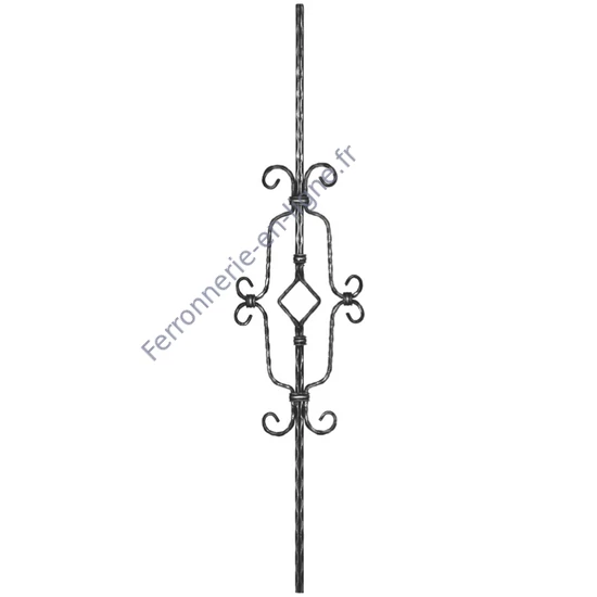 accessoire de ferronnerie, barreau en fer forgé