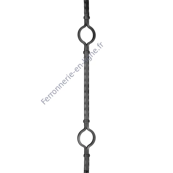 accessoire de ferronnerie, barreau en fer forgé