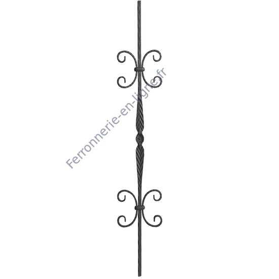 accessoire de ferronnerie, barreau en fer forgé