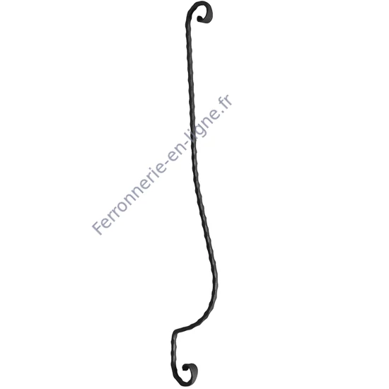 accessoire de ferronnerie, barreau en fer forgé