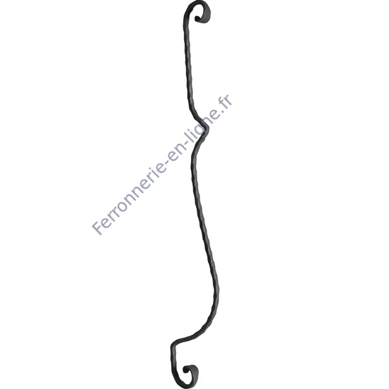 accessoire de ferronnerie, barreau en fer forgé