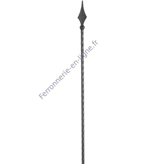 accessoire de ferronnerie, barreau en fer forgé