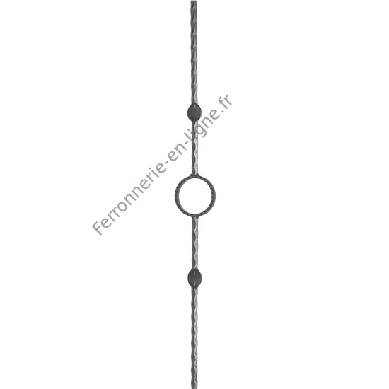 accessoire de ferronnerie, barreau en fer forgé
