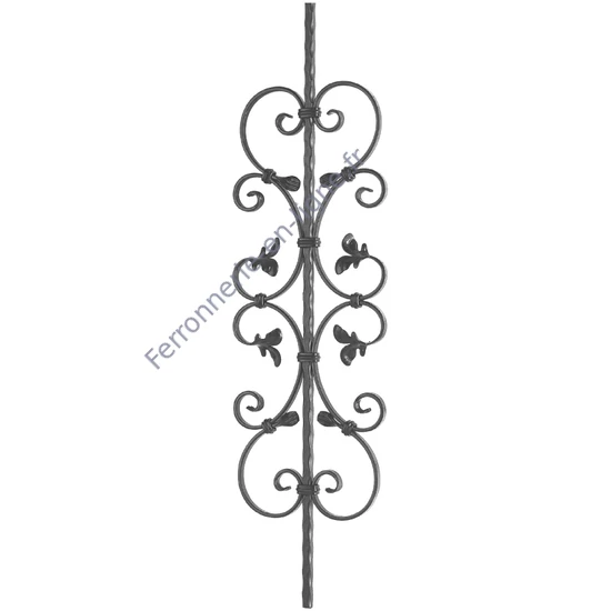 accessoire de ferronnerie, barreau en fer forgé