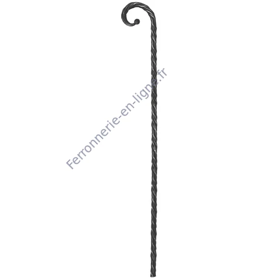 accessoire de ferronnerie, barreau en fer forgé