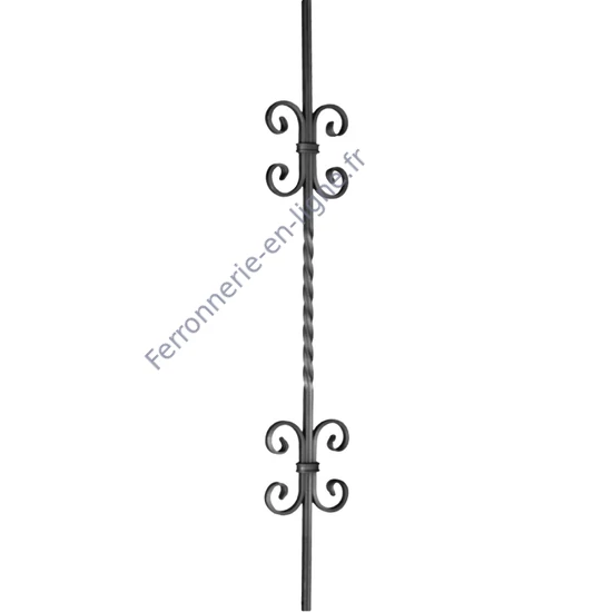 accessoire de ferronnerie, barreau en fer forgé