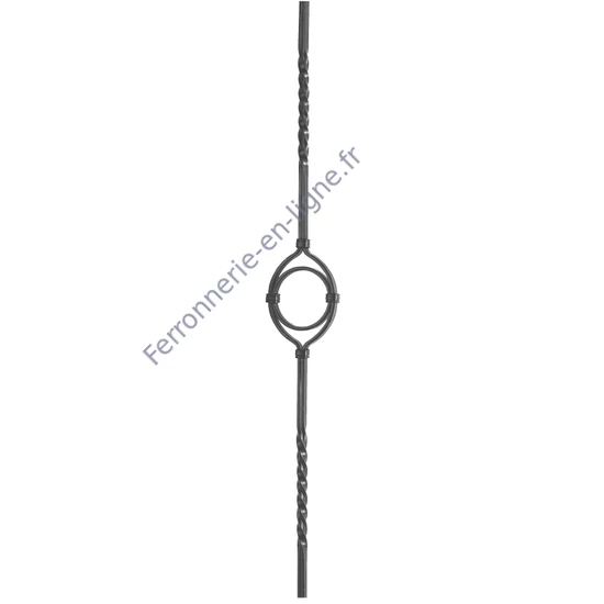 accessoire de ferronnerie, barreau en fer forgé