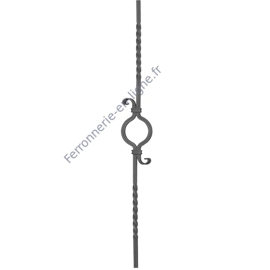 accessoire de ferronnerie, barreau en fer forgé