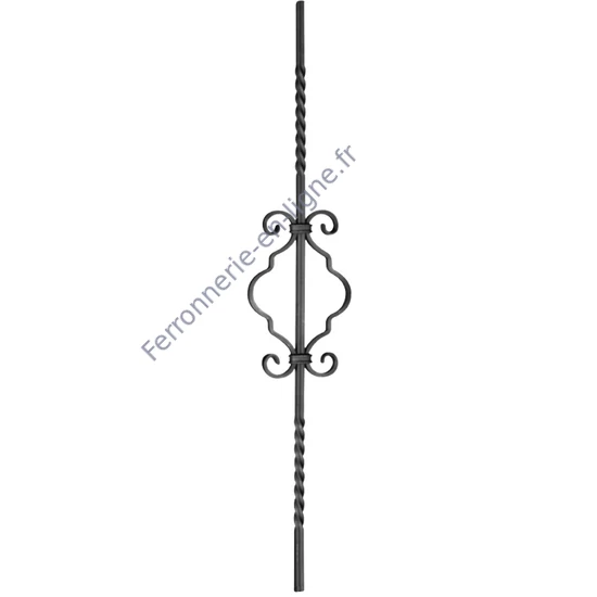 accessoire de ferronnerie, barreau en fer forgé