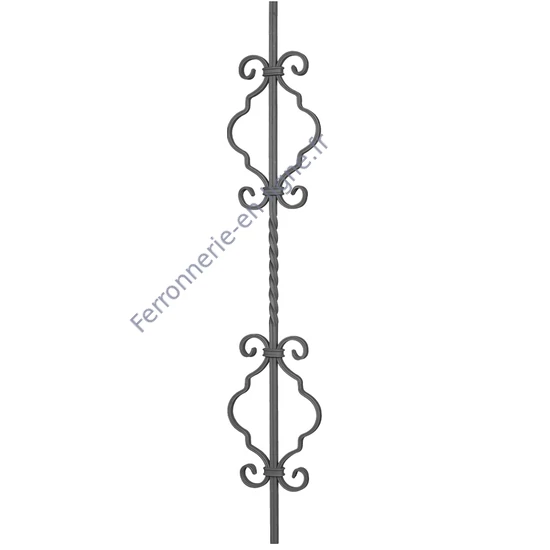 accessoire de ferronnerie, barreau en fer forgé