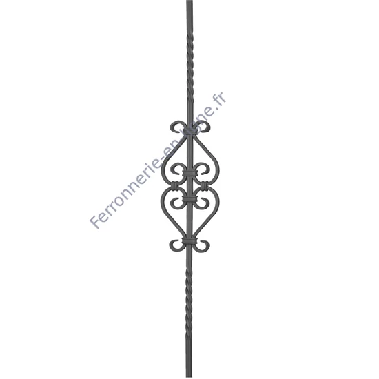 accessoire de ferronnerie, barreau en fer forgé