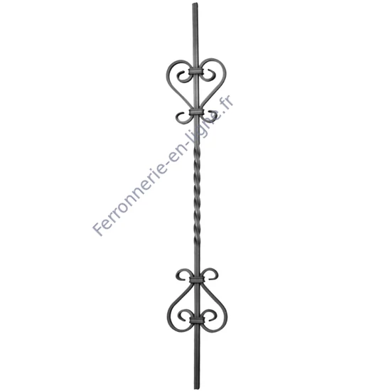 accessoire de ferronnerie, barreau en fer forgé