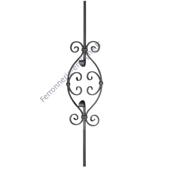 accessoire de ferronnerie, barreau en fer forgé