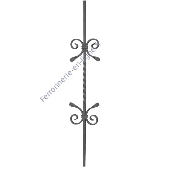 accessoire de ferronnerie, barreau en fer forgé