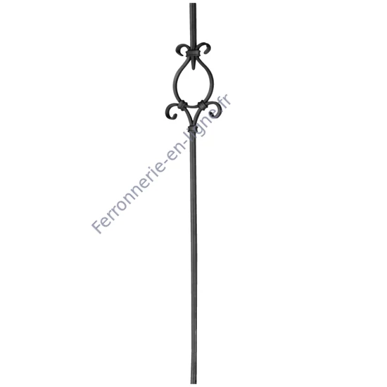 accessoire de ferronnerie, barreau en fer forgé
