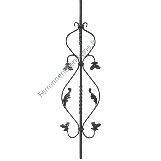 accessoire de ferronnerie, barreau en fer forgé