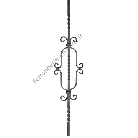 accessoire de ferronnerie, barreau en fer forgé