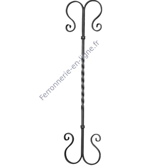 accessoire de ferronnerie, barreau en fer forgé