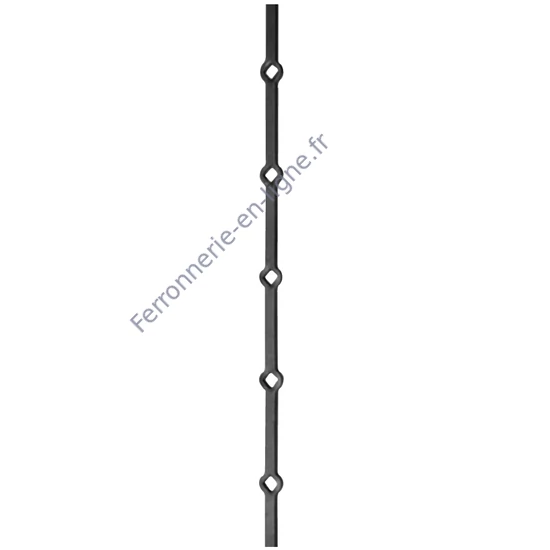accessoire de ferronnerie, barre à trous
