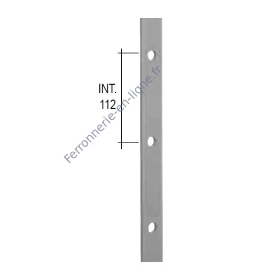 Plat acier à trous rond, distance entre les centres de trous 112mm, différentes dimensions de trous