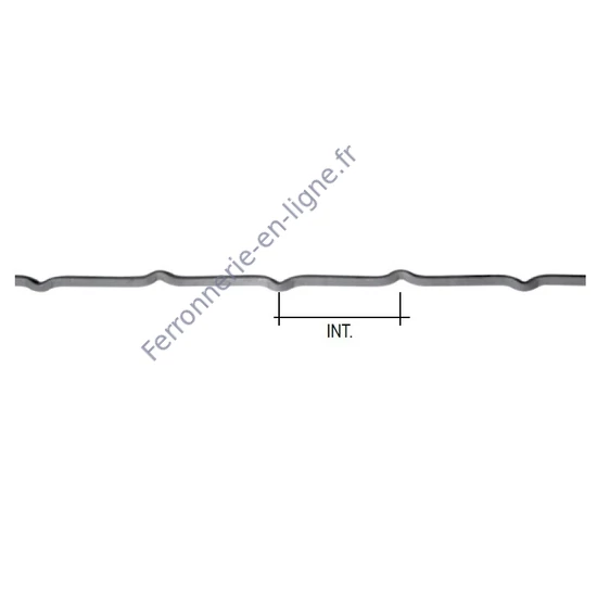 Barre de fenetre en fer forgé, différentes dimensions