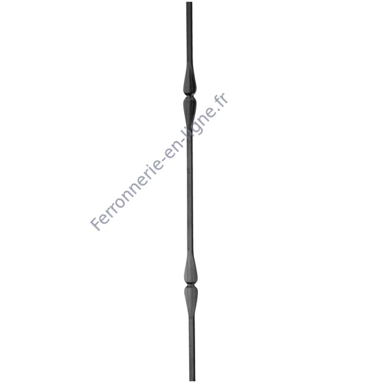 accessoire de ferronnerie, barreau en fer forgé