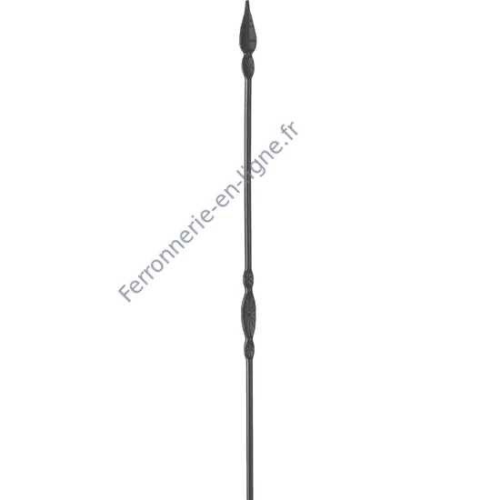 accessoire de ferronnerie, barreau en fer forgé