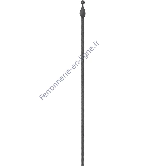 accessoire de ferronnerie, barreau en fer forgé