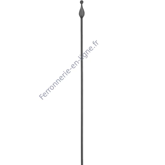 accessoire de ferronnerie, barreau en fer forgé