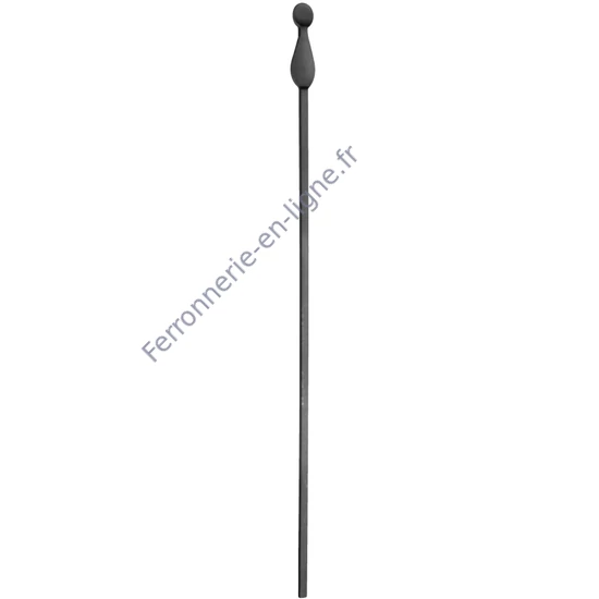 accessoire de ferronnerie, barreau en fer forgé