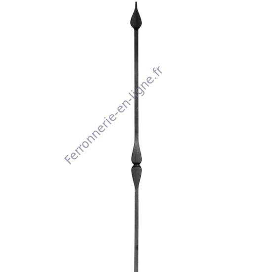 accessoire de ferronnerie, barreau en fer forgé