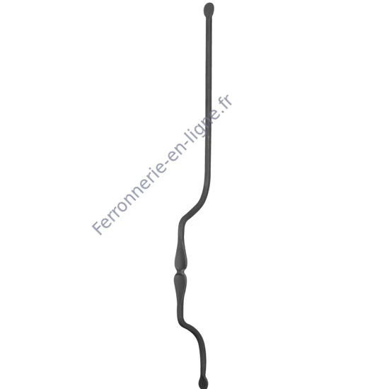 accessoire de ferronnerie, barreau en fer forgé