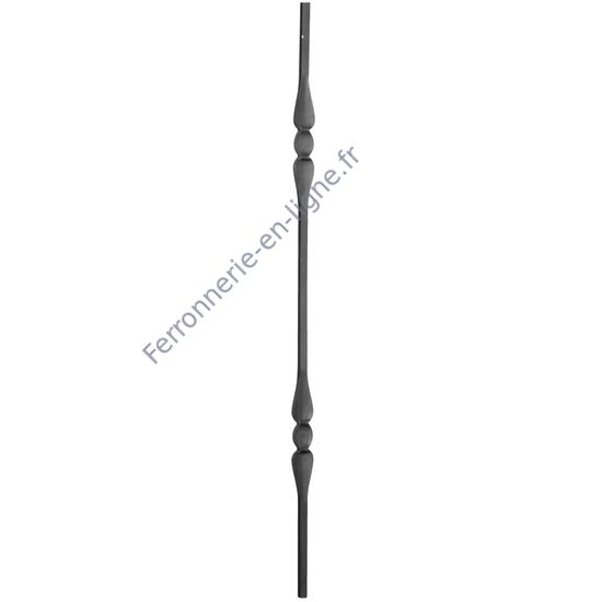 accessoire de ferronnerie, barreau en fer forgé