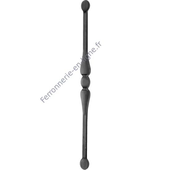 accessoire de ferronnerie, barreau en fer forgé