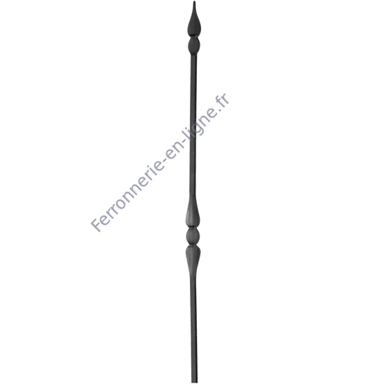accessoire de ferronnerie, barreau en fer forgé
