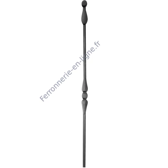 accessoire de ferronnerie, barreau en fer forgé