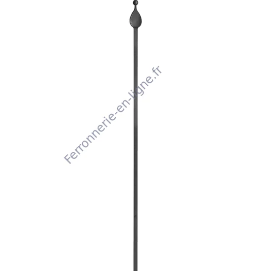 accessoire de ferronnerie, barreau en fer forgé