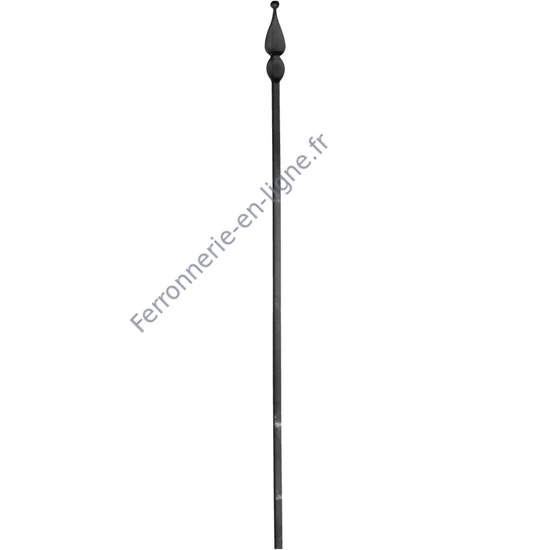accessoire de ferronnerie, barreau en fer forgé