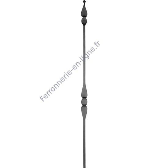 accessoire de ferronnerie, barreau en fer forgé