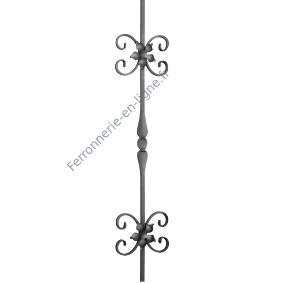 accessoire de ferronnerie, barreau en fer forgé