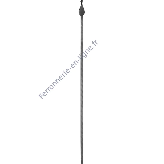 accessoire de ferronnerie, barreau en fer forgé