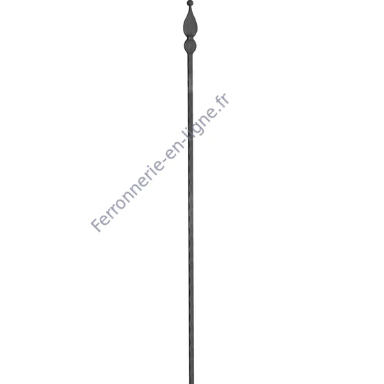 accessoire de ferronnerie, barreau en fer forgé