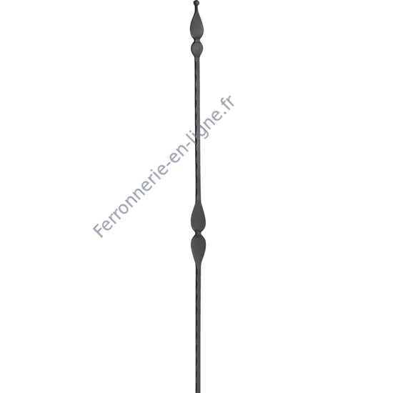 accessoire de ferronnerie, barreau en fer forgé