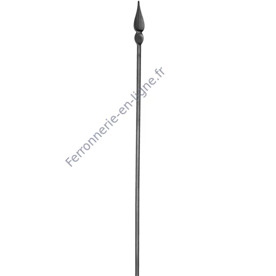 accessoire de ferronnerie, barreau en fer forgé