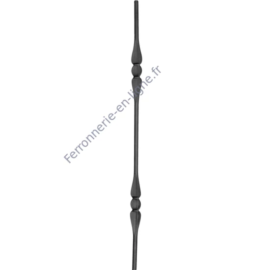 accessoire de ferronnerie, barreau en fer forgé