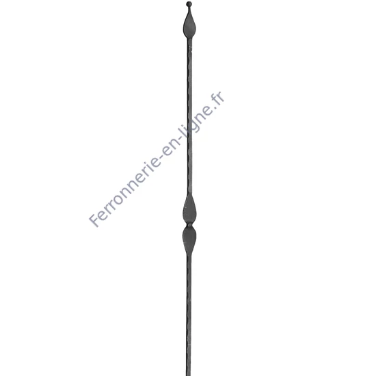 accessoire de ferronnerie, barreau en fer forgé