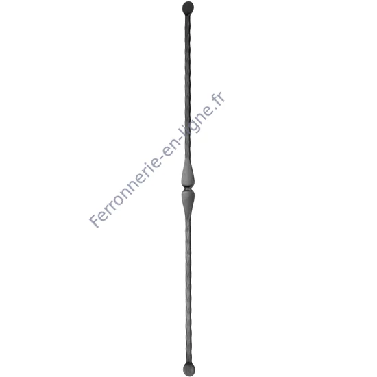 accessoire de ferronnerie, barreau en fer forgé