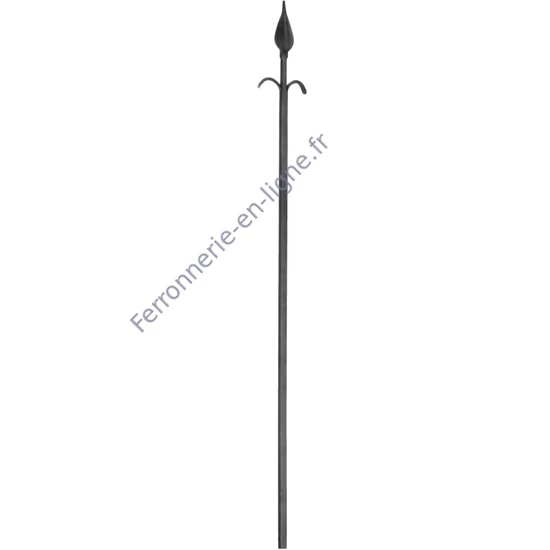 accessoire de ferronnerie, barreau en fer forgé