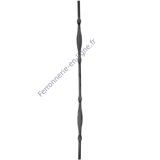 accessoire de ferronnerie, barreau en fer forgé
